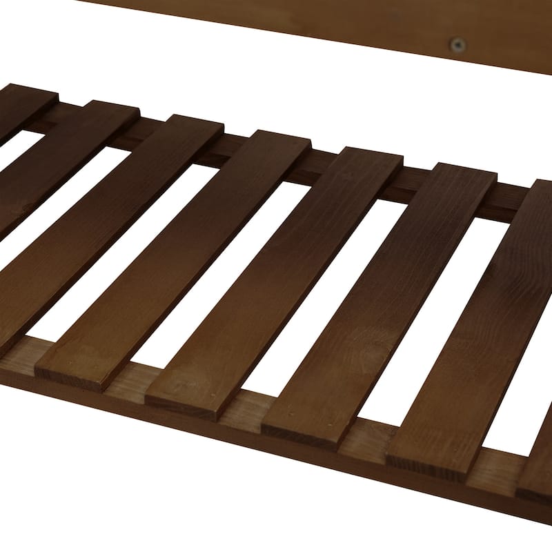 Outsunny 41.25"x17.75"x53.25" Wooden Planter Raised Elevated Garden Bed Planter Flower Herb Boxes for Vegetables Flower