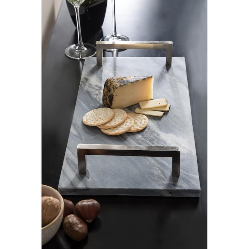 Kate and Laurel Graycott Decorative Marble Tray