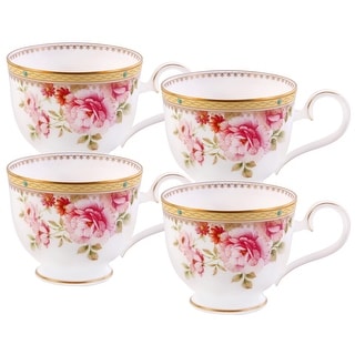 Noritake Hertford Set Of 4 Tea Cups, 7-3/4 Oz.