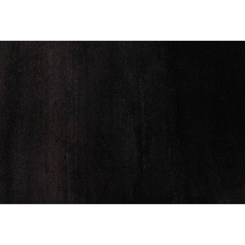 ECARPETGALLERY Hand-knotted Pak Finest Gabbeh Black Wool Rug - 4'0 x 5'9