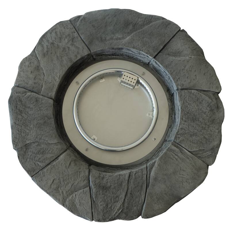 Angeles Grey Outdoor Circular Fire Pit by Christopher Knight Home