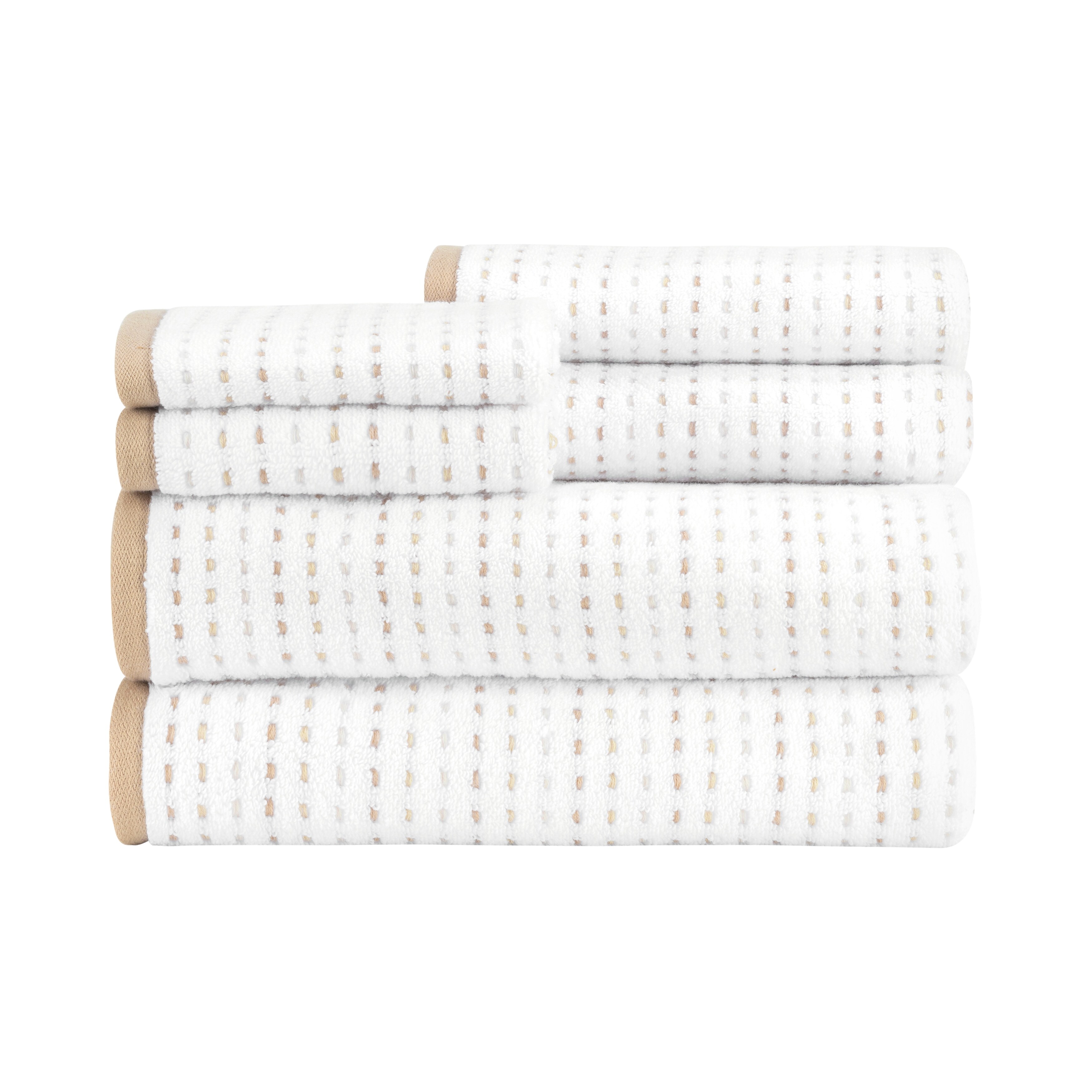 Caro Home 6 Piece Sabina LT Towel Set - Bed Bath & Beyond - 32590747