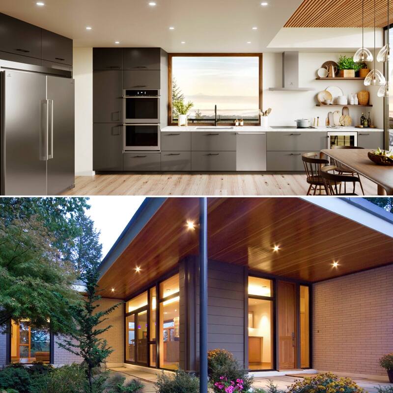 Luxrite 6 Pack PAR20 LED Spotlight Bulb, 7W=50W, Dimmable, Indoor Outdoor, 500 Lumens, Wet Rated, E26 Base, UL Listed