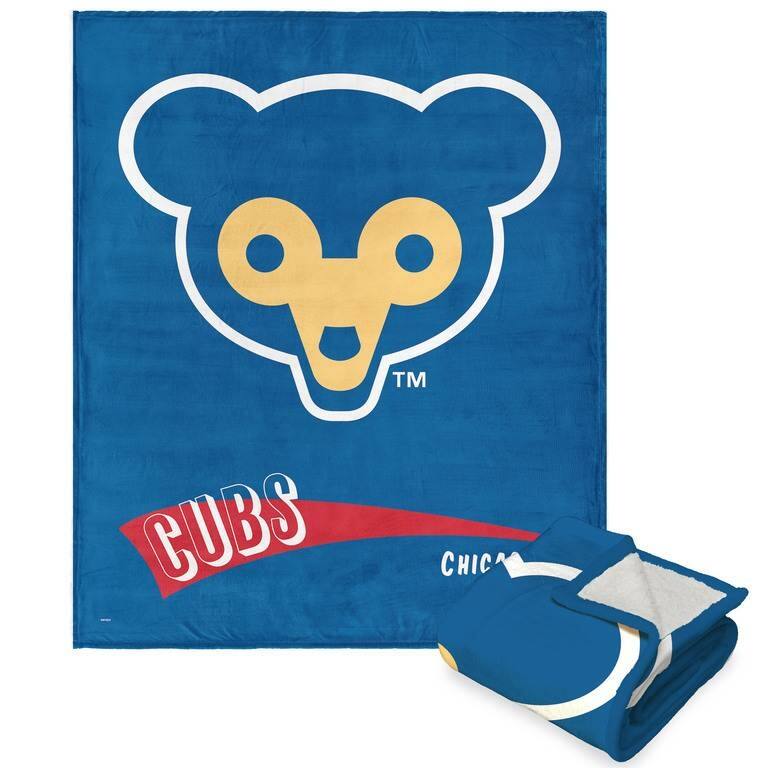 MLB CC Throwback Silk Touch Sherpa Throw Blanket