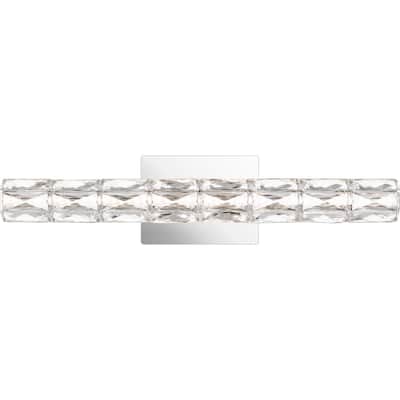 Luster LED Bathroom Vanity Light in Polished Chrome
