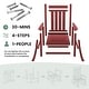 preview thumbnail 104 of 110, Modern High-Back Rocking Adirondack Chair All Weather