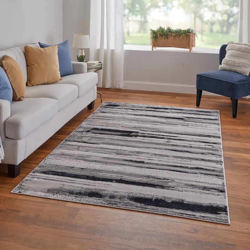 Orin R3049 Abstract Modern Area Rug
