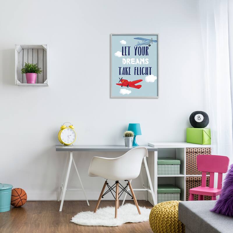 Stupell Let Your Dreams Take Flight Framed Wall Art