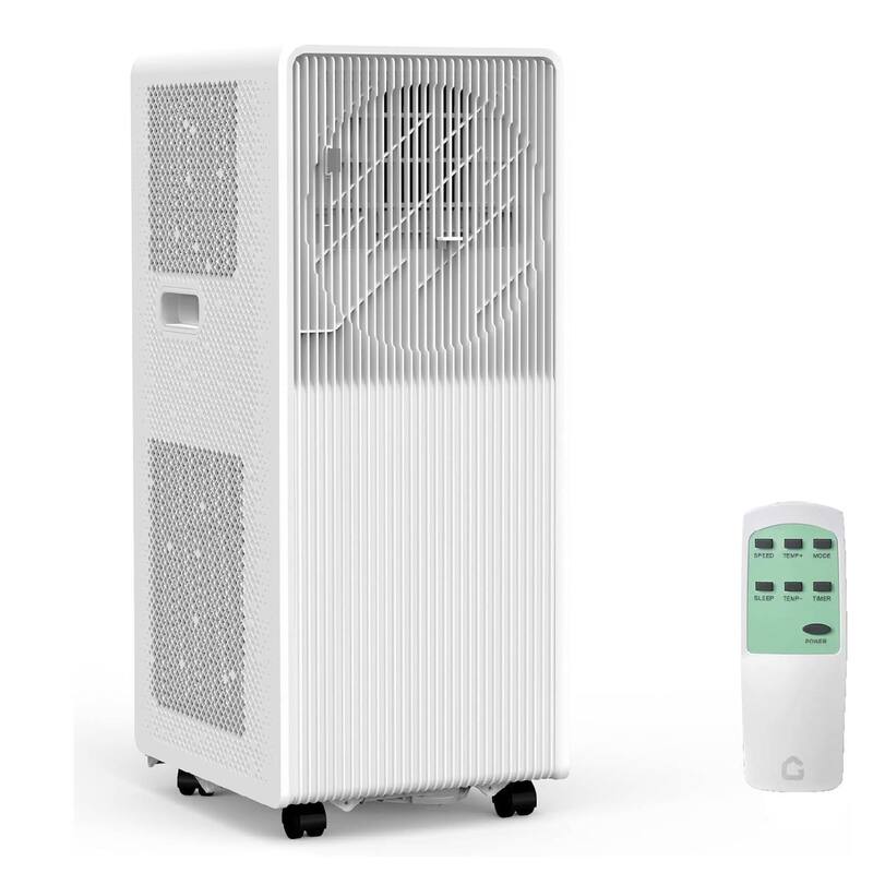 8,000 BTU 3-in-1 Quiet Portable Air Conditioner for Campervan, Office, and Temporary Spaces - N/A - White