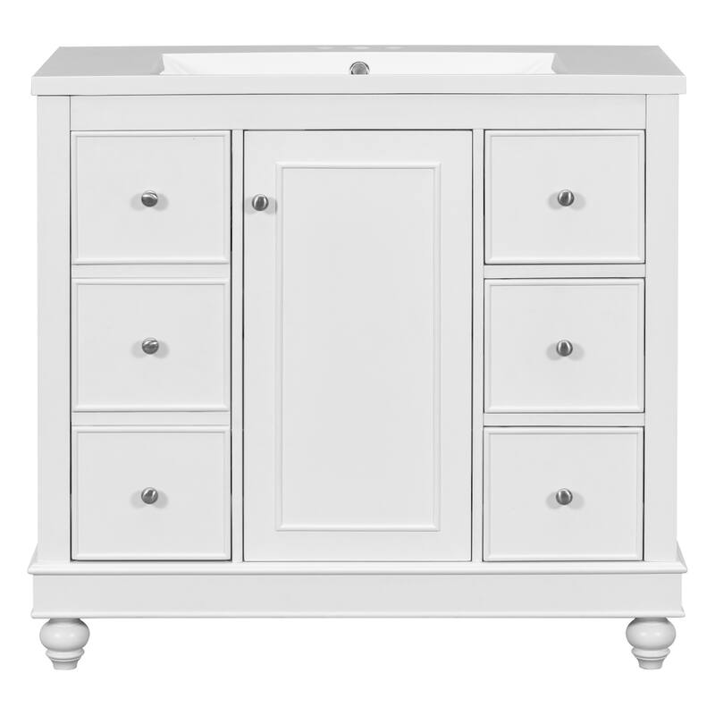36" Gray Bathroom vanity