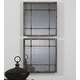 preview thumbnail 2 of 0, Uttermost Saragano Set of (2) 19" Square Rustic Farmhouse Window Pane