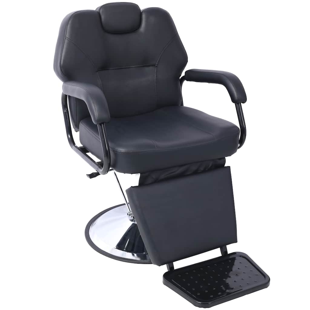 Artist hand Hair Barber Chair,Heavy Duty Hydraulic Spa Furniture Shampoo Reclining Extra Wider Seat Beauty Hair Salon Equipment