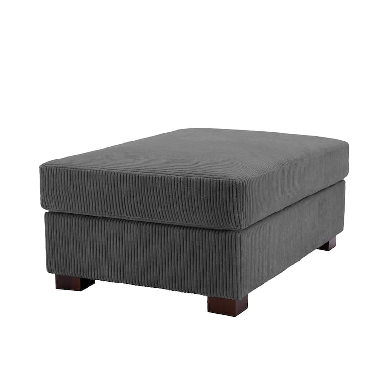 Rectangular Corduroy Oversized Ottoman