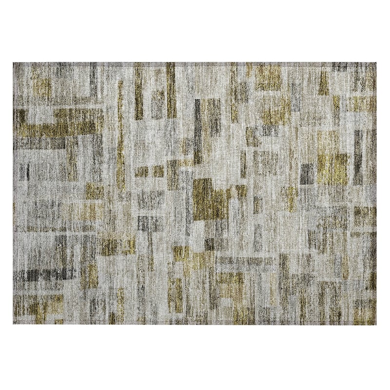 Machine Washable Indoor/ Outdoor Contemporary Chantille Rug