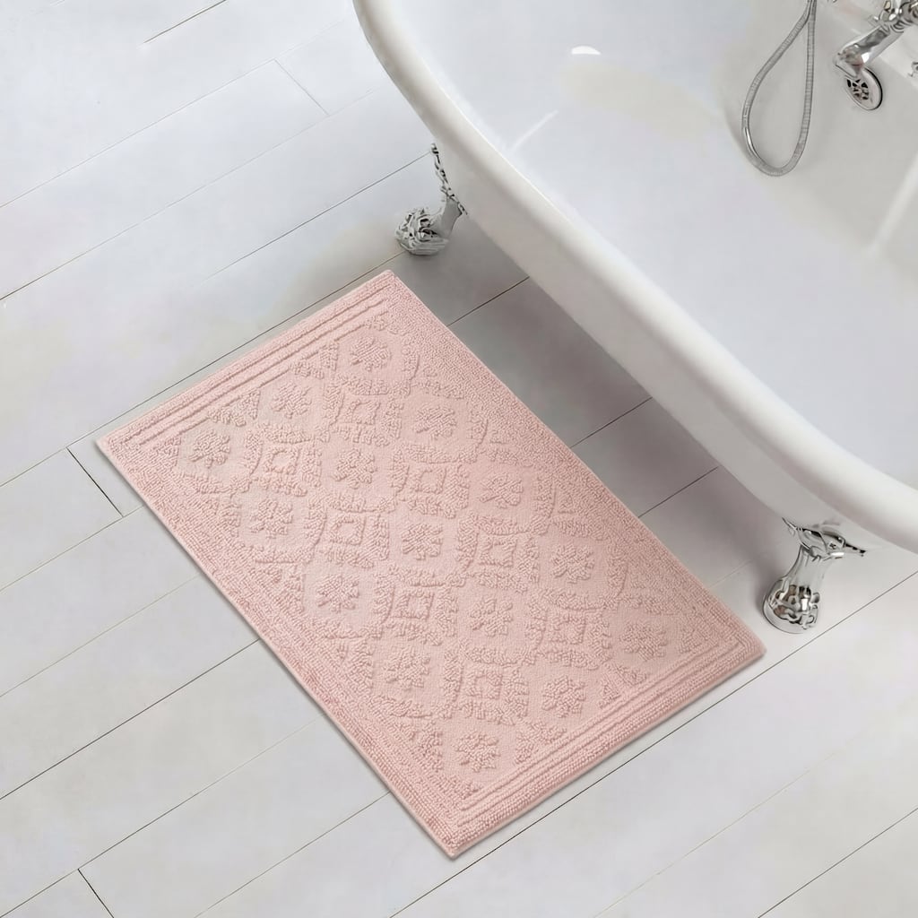 Laura Ashley 20" x 32" Beaded Skid-Resistant Memory Foam Bath Mat