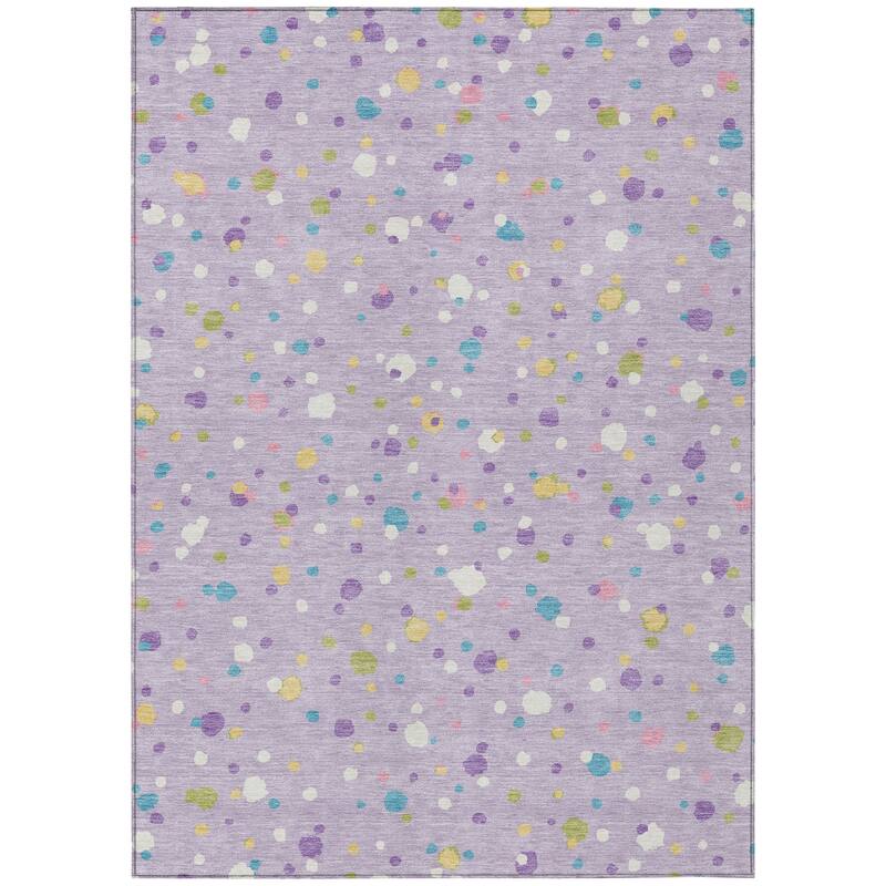 Machine Washable Indoor/ Outdoor Contemporary Sheinelle Chantille Rug