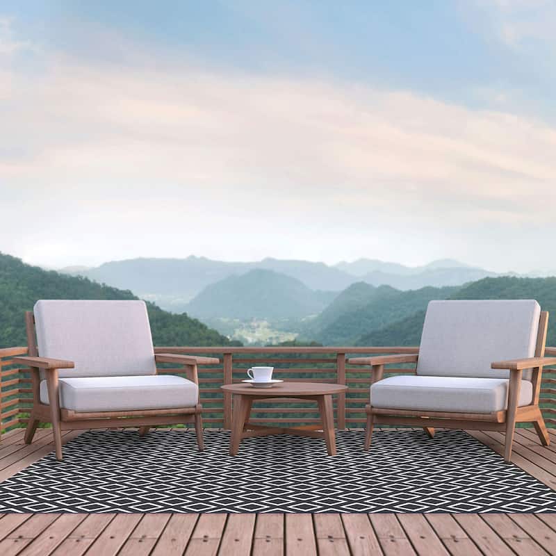 Foss Floors Gem Stone 3-Piece Indoor/Outdoor Rug Set (Area Rug, Runner and Mat)