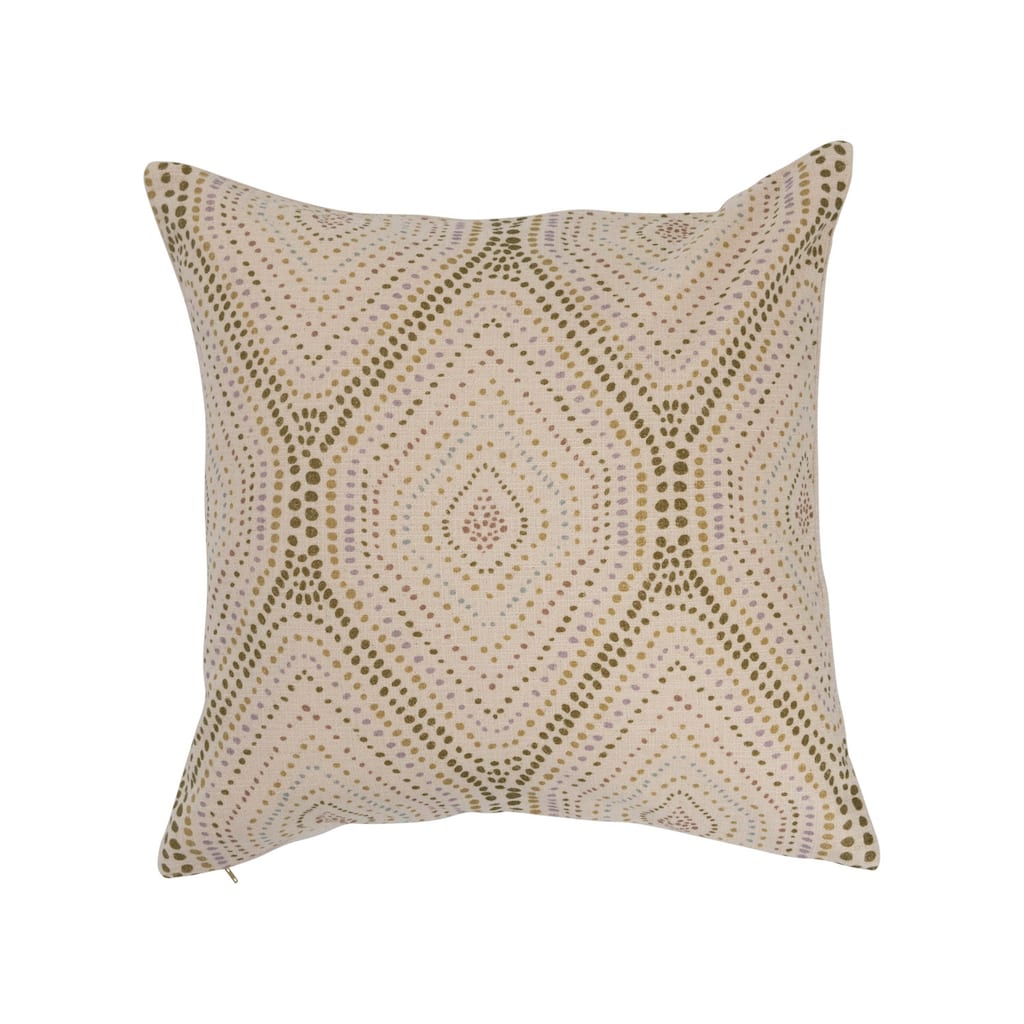 Cotton Slub Pillow with Dot Print