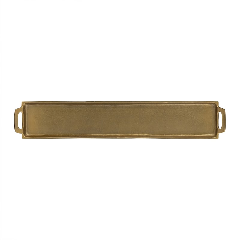 Alum. Tray w/Handles 5x30" - Ant. Brass - ANTIQUE BRASS