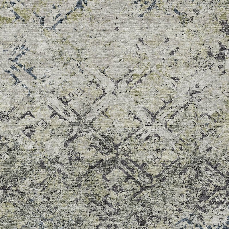HomeRoots Geometric Transitional Rectangle Outdoor Rug