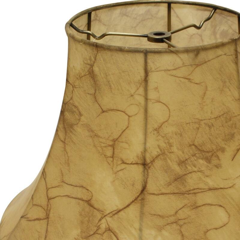 HomeRoots Light Yellow Parchment Bell Lamp Shade - 12"x12"x10"