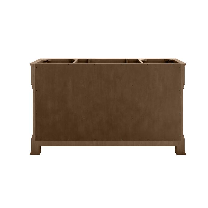 Brookfield 60D" Double Vanity, Pecan