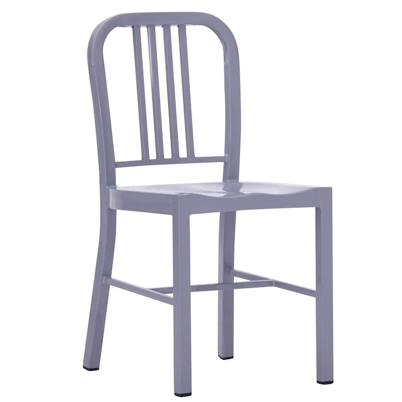 Industrial Metal Indoor-Outdoor Chair Set of 2