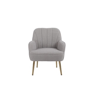 Modern Mid Century Chair Tufted Sherpa Armchair for Living Room Bedroom ...