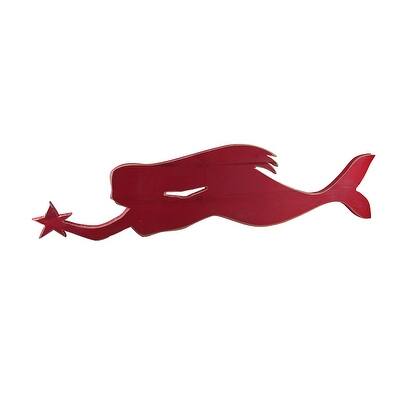 Shop Swimming With The Stars Rustic Finish Wooden Mermaid Wall