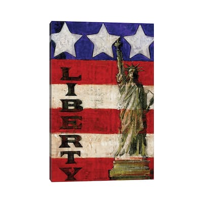 iCanvas "Miss Liberty's Stripes" by J. Charles Canvas Print