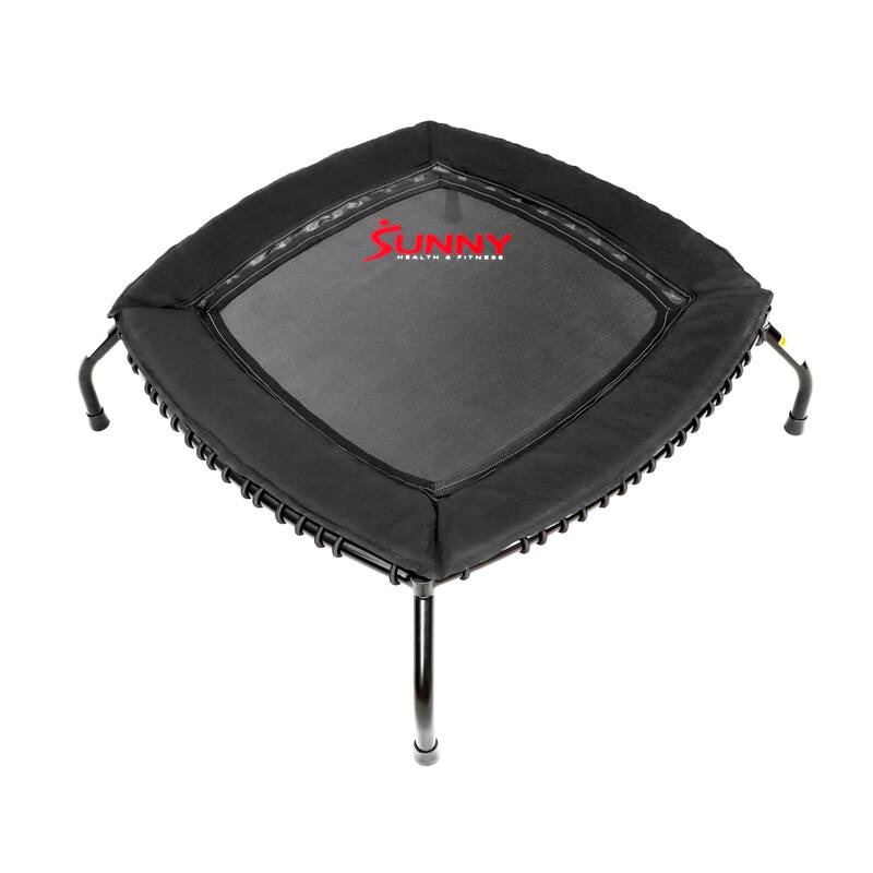 Sunny Health & Fitness Springless Mini Fitness Trampoline Rebounder for Quieter and Safer Workouts 40 inch - SF-S021048 - ‎42.5 x 42.5 x 13.4 inches - Weights