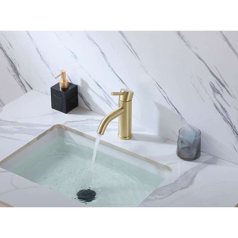 Elegant Lighting FAV-1006 Victor 1.5 GPM Single Hole Bathroom Faucet