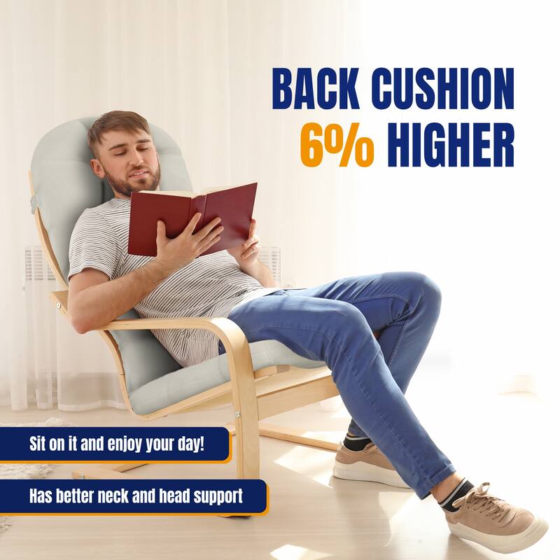 WINSOON 49x20x5 Inch Adirondack Chair Cushion, Thickened and High Back Chair Cushion