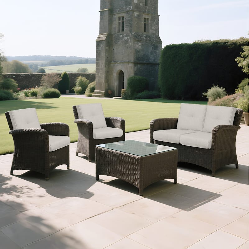 2 Pcs Set High Back Patio Chair Cushions, Tufted Rocking Chair Cushions, Adirondack Cushions