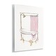 preview thumbnail 2 of 5, Stupell Simple Bathtub with Bow Wall Plaque Art Design By Janet Tava