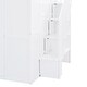 preview thumbnail 16 of 14, White Modern Wooden Full Size Bunk Bed with Wardrobe Rack,Desk and Shelves