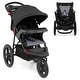 preview thumbnail 1 of 17, Babyjoy Jogging Stroller Foldable Jogger with Adjustable Canopy - See Details Black