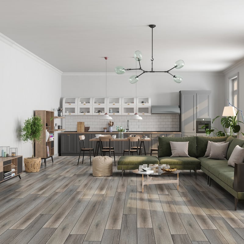 Ackland AKVHR7X48-1020-PL Springwood 7" x 48" Embossed Vinyl Flooring