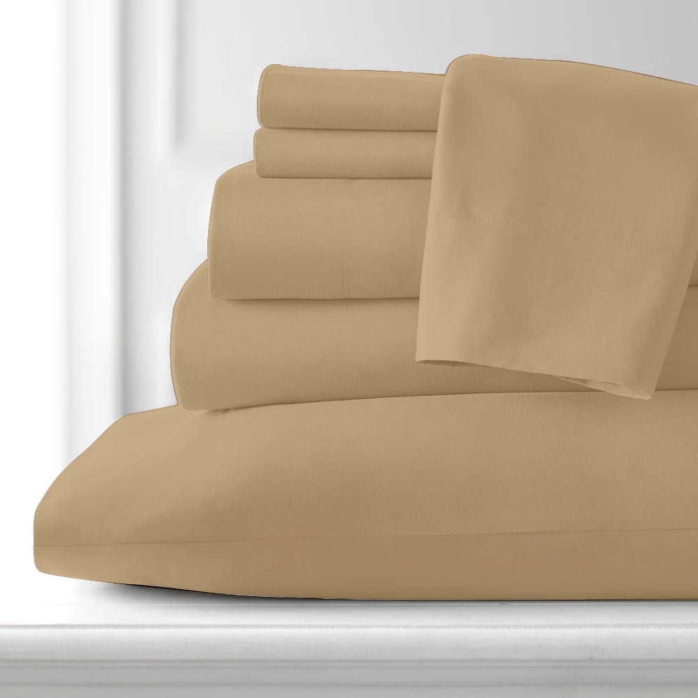 Luxury Hotel Collection Bamboo Rayon Bed Sheet Set - 6 Piece-image