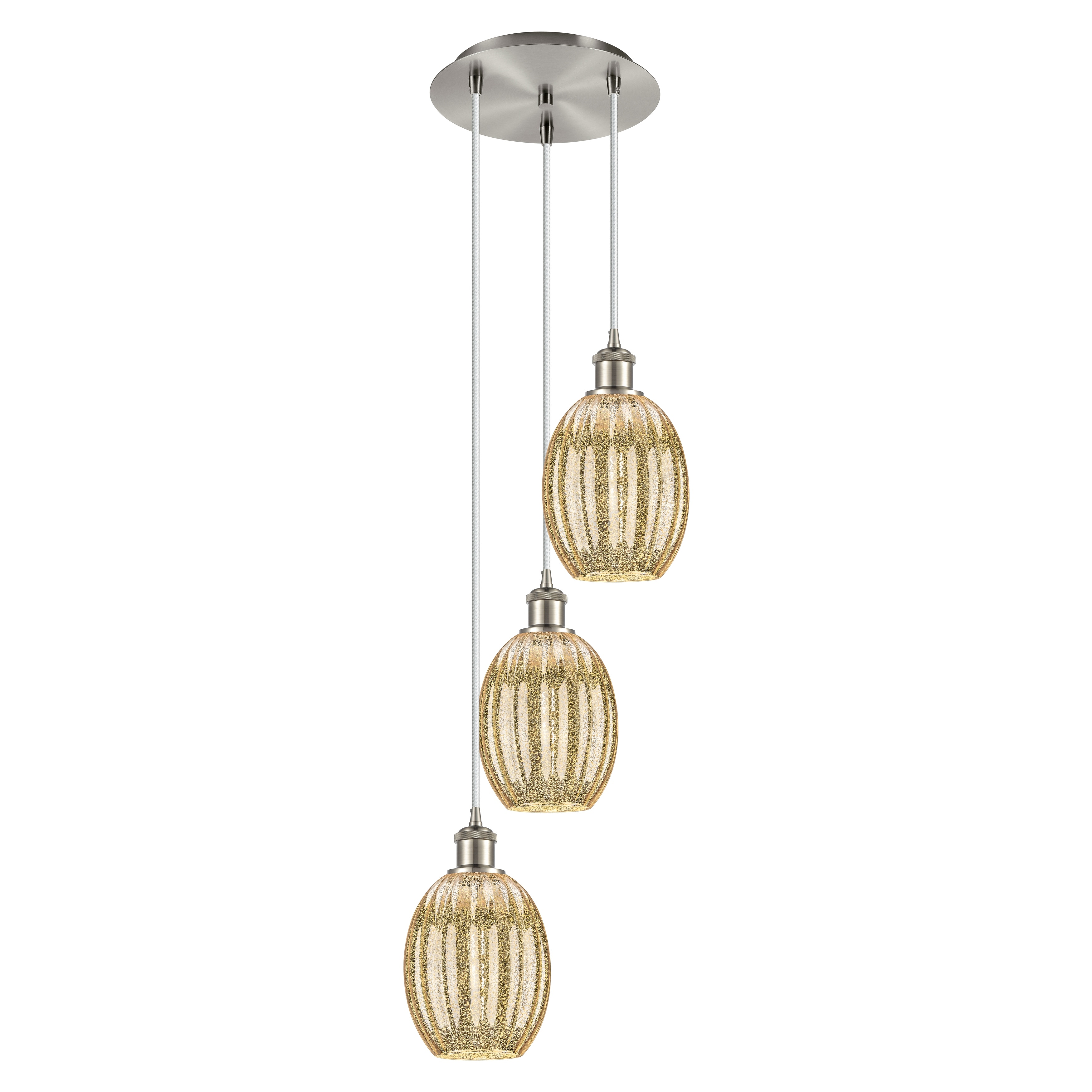 Innovations Lighting Endless Possibilities Ballston - Preston - 3 Light 13" Bulb Shade Cord Hung Multi Pendant