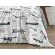 preview thumbnail 6 of 4, Sweet Jojo Designs Vintage Airplane Boy 2pc Twin-size Comforter Set Green Blue Yellow Airplanes Plane Transportation Clouds Sun