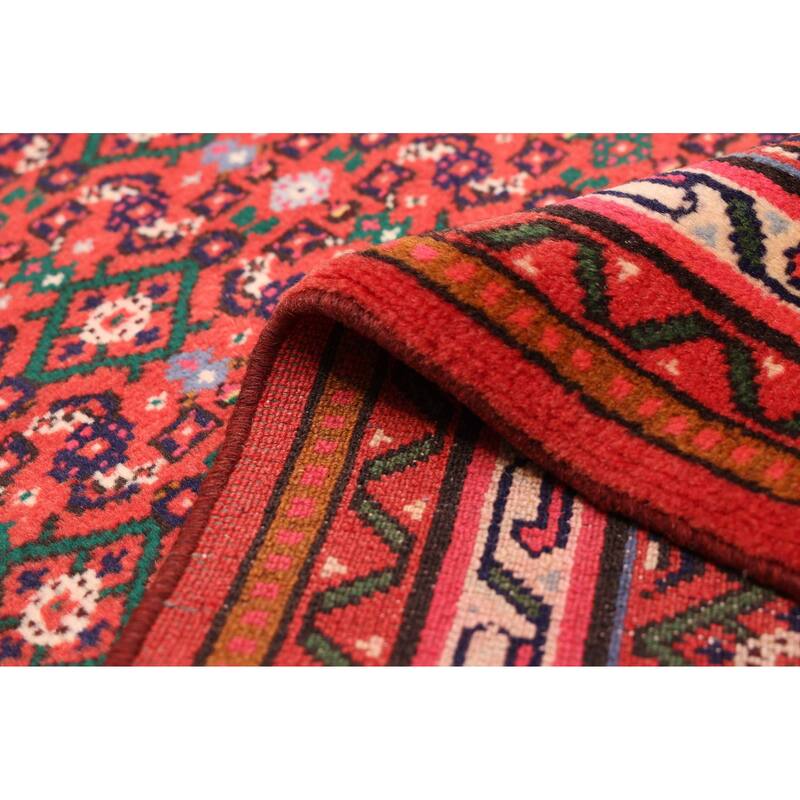 ECARPETGALLERY Hand-knotted Andelz Red Wool Rug - 2'10 x 10'2