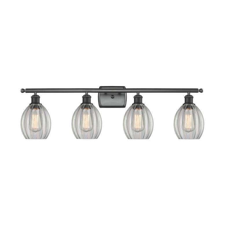 Innovations Lighting Eaton 4 Light 36" Wide Bathroom Vanity Light - Matte Black / Clear