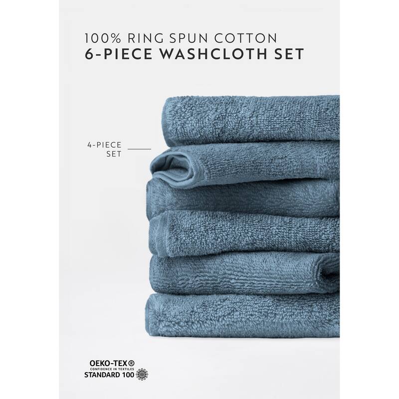Becky Cameron 6-Piece Ultra Soft Cotton Washcloth Set