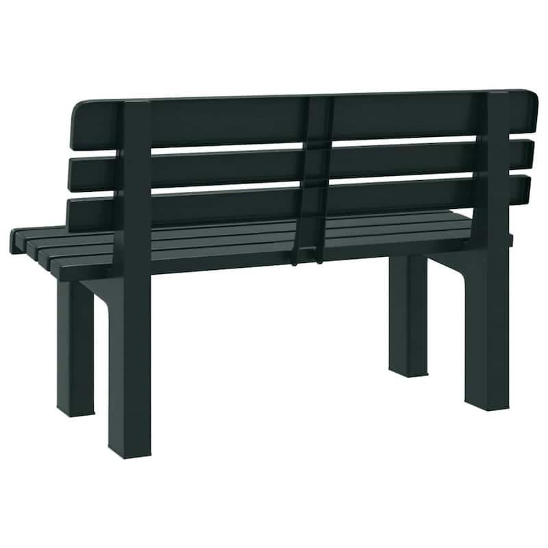 vidaXL Garden Bench Outdoor Bench Seat Balcony Patio Park Bench Polypropylene - 20.5 x 43.3 x 28.0