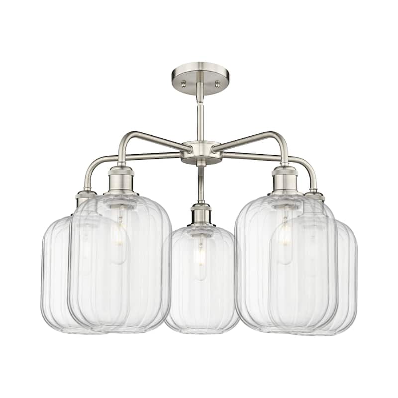 Innovations Lighting Endless Possibilities Ballston - Preston - 5 Light 25" Jar Shade Stem Hung Chandelier