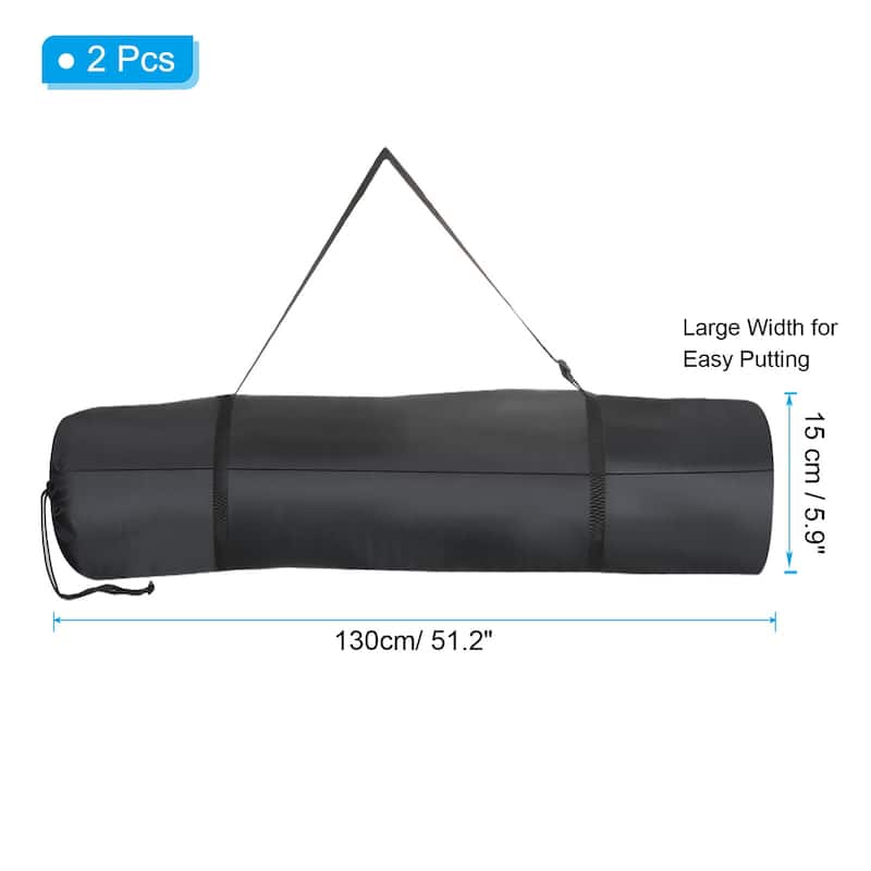 2Pcs 51" Camp Chair Replacement Bag Folding Camping Chair Carry Bag with Strap - Black - 51 Inch - Black - 51 Inch