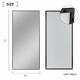 Neutypechic Huge Modern Metal Framed Floor Mirror