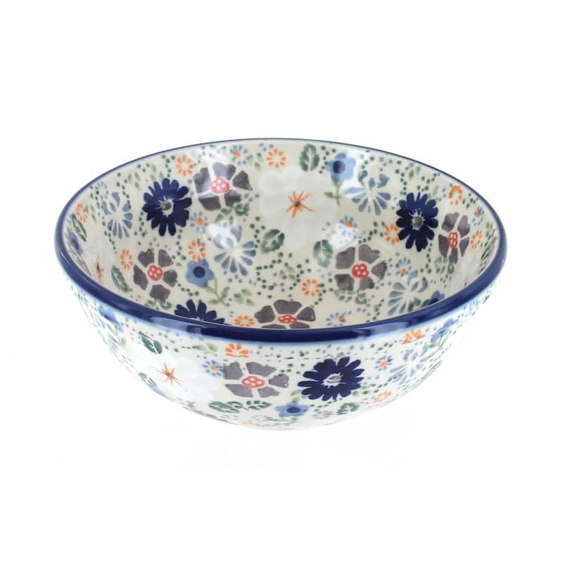 Blue Rose Polish Pottery Manufaktura Cereal Bowl - Carnival