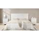 Option White King headboard two nightstands